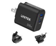 UNITEK Ładowarka Sieciowa GAN PD USB-C + USB-A 35W; P1119A - 1314870 - zdjęcie 2